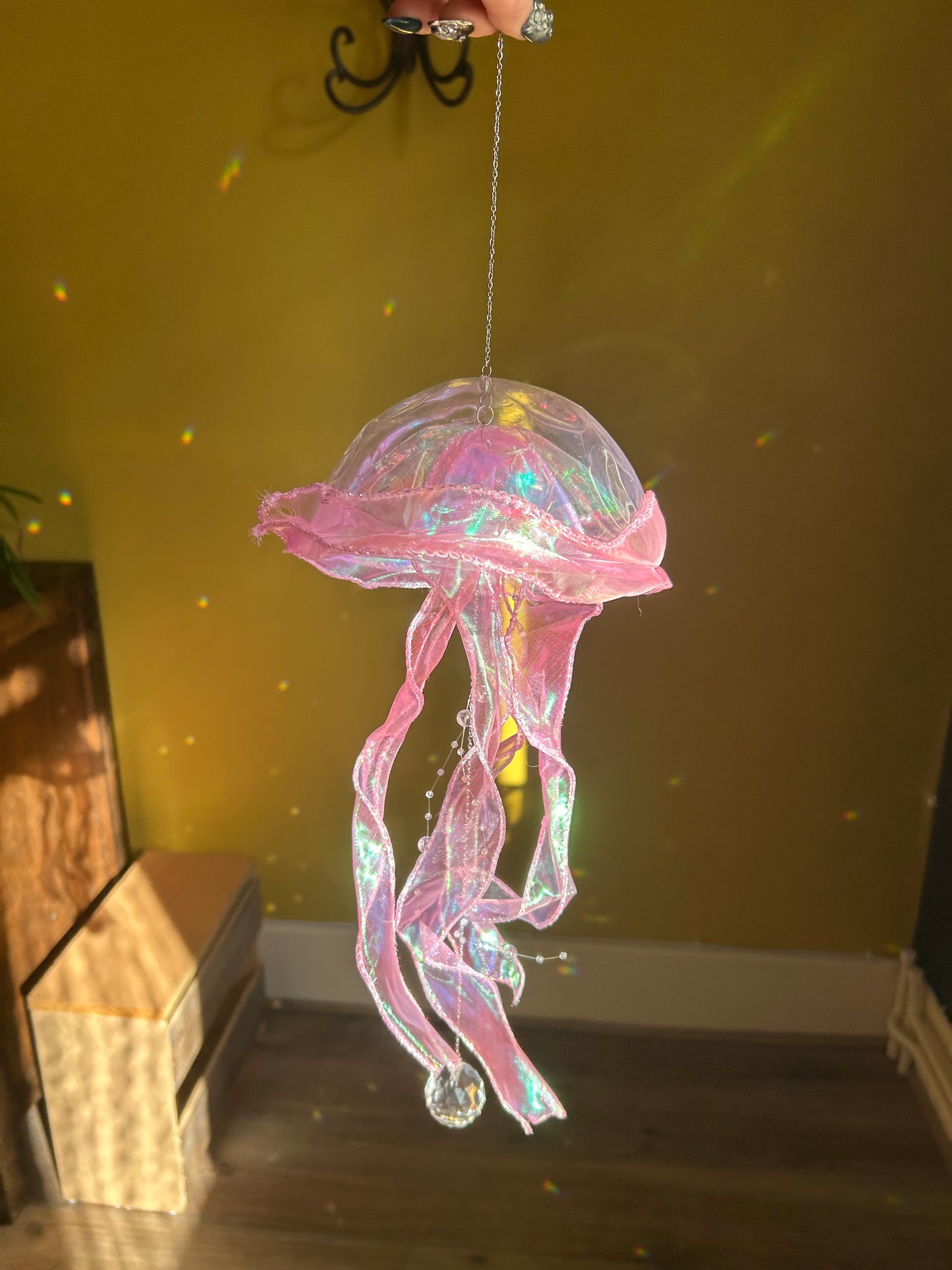 Suncatcher Méduse Rose