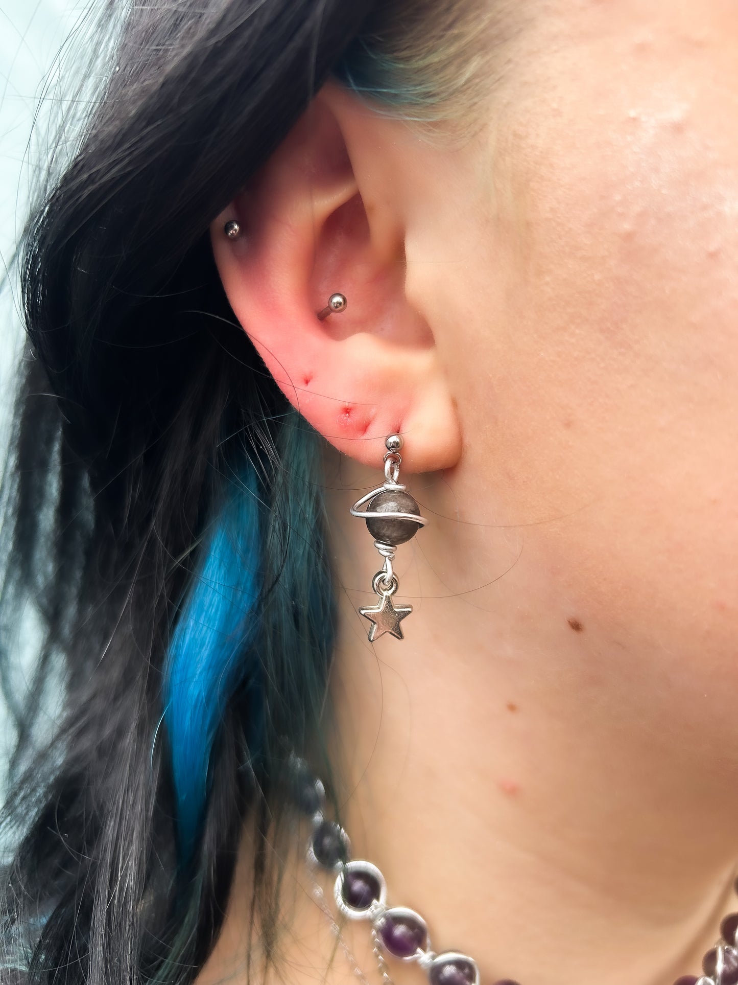 Boucles d’oreilles Saturne Personnalisables