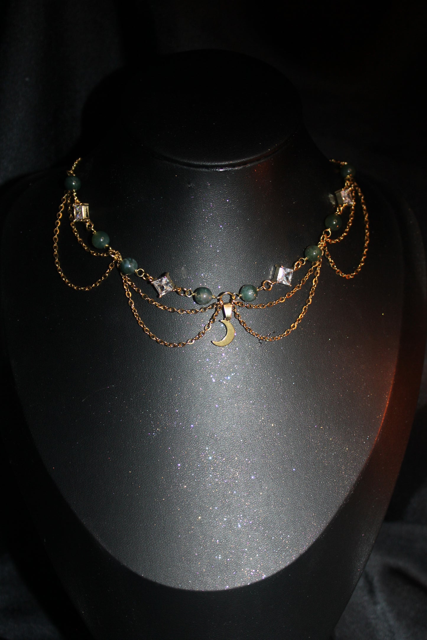 Collier Lucia pierres et zirconiums personnalisable