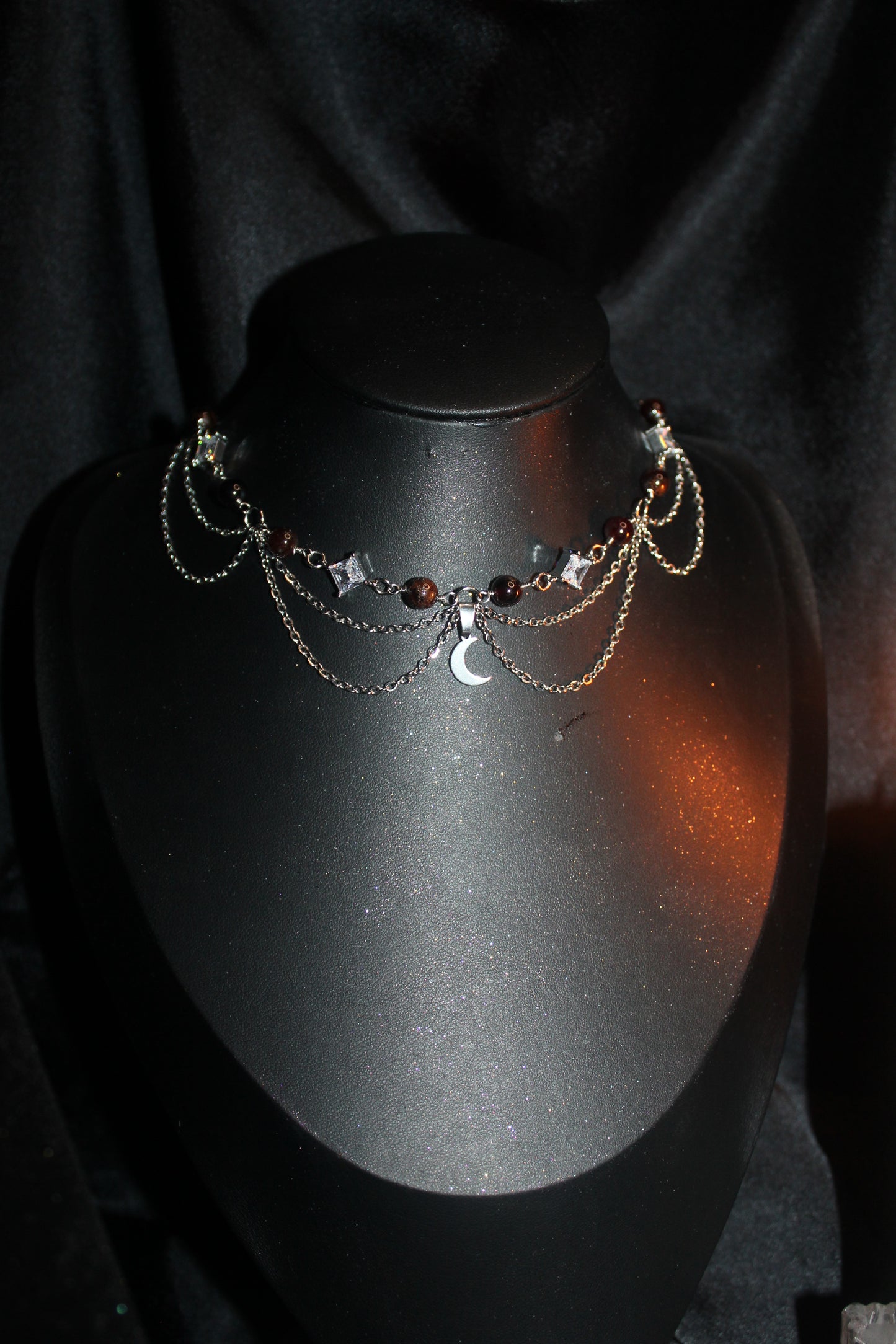 Collier Lucia pierres et zirconiums personnalisable