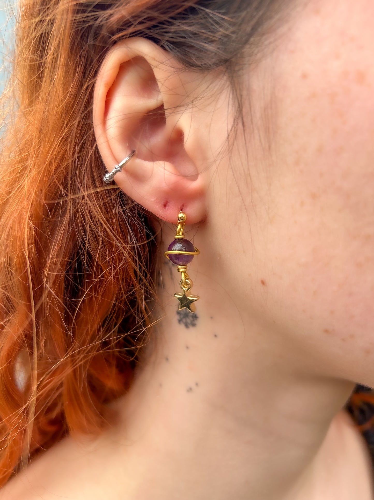 Boucles d’oreilles Saturne Personnalisables