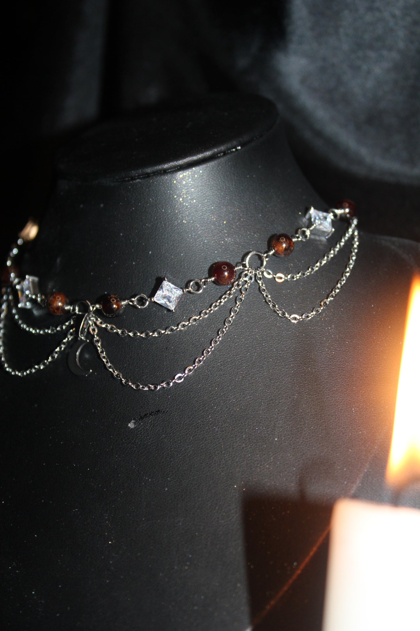Collier Lucia pierres et zirconiums personnalisable