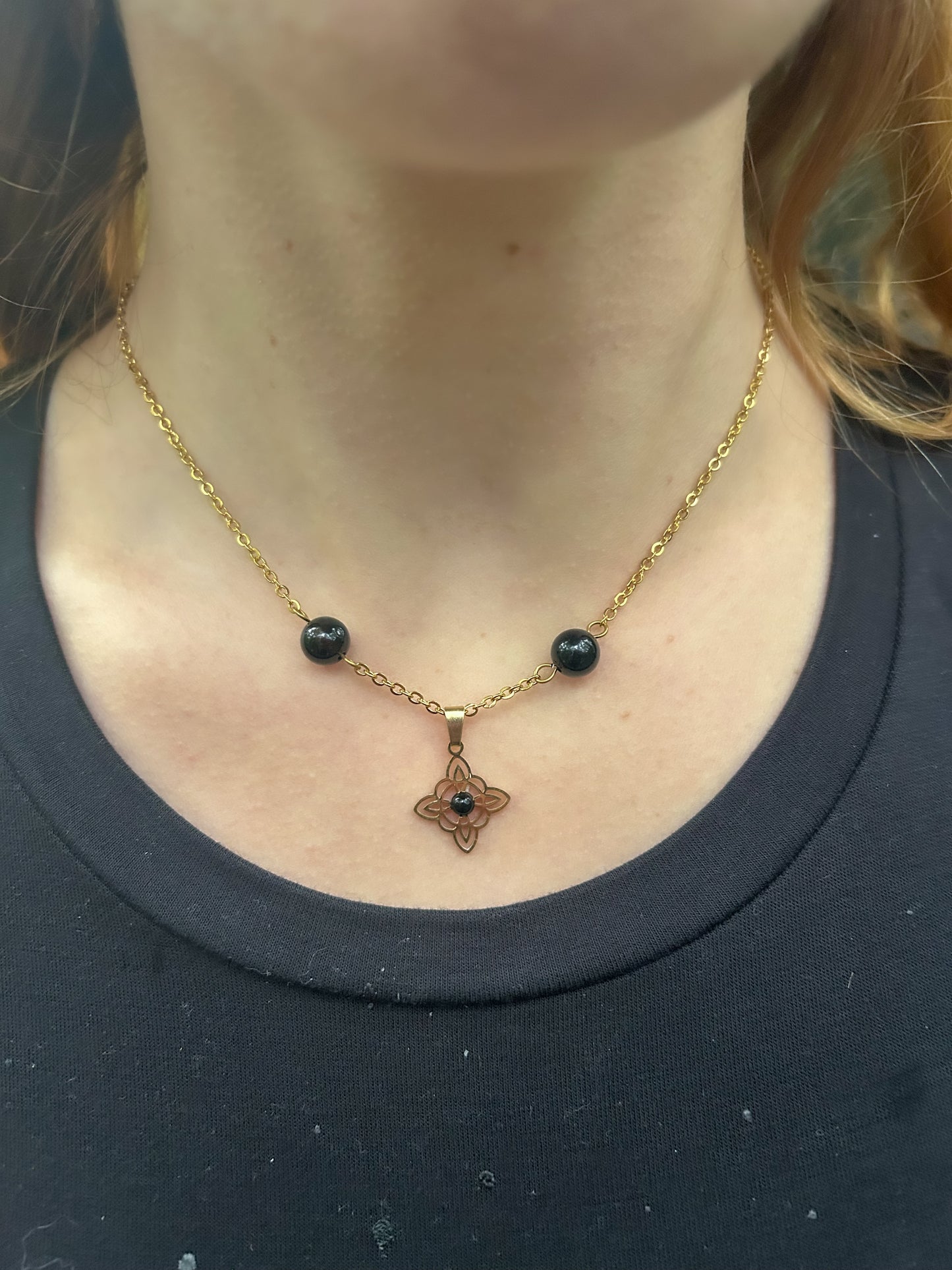 Collier Bewitched obsidienne