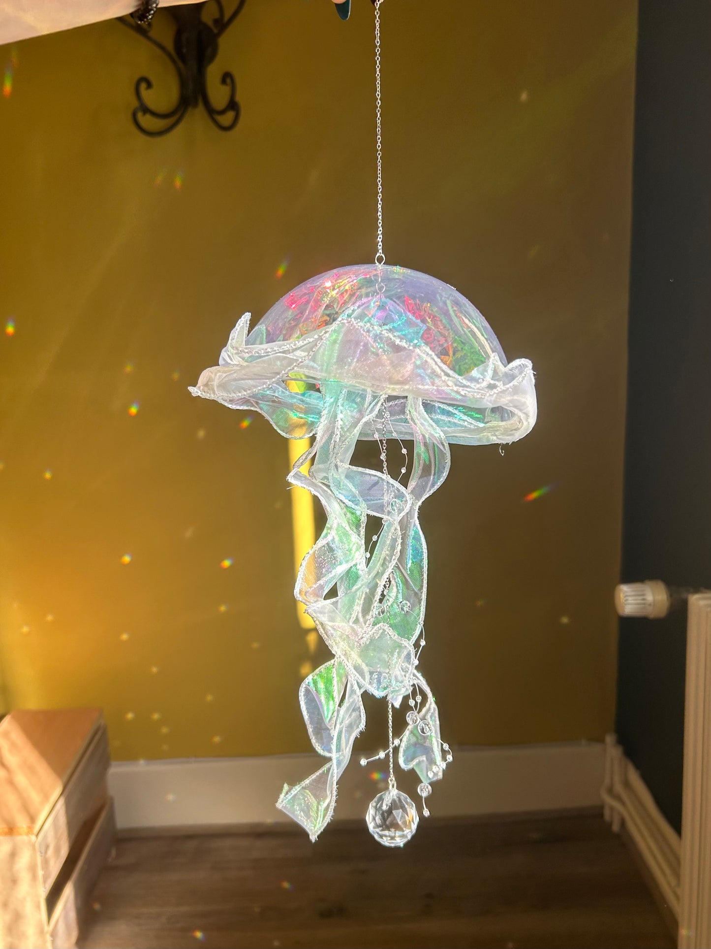 Suncatcher Méduse Blanche
