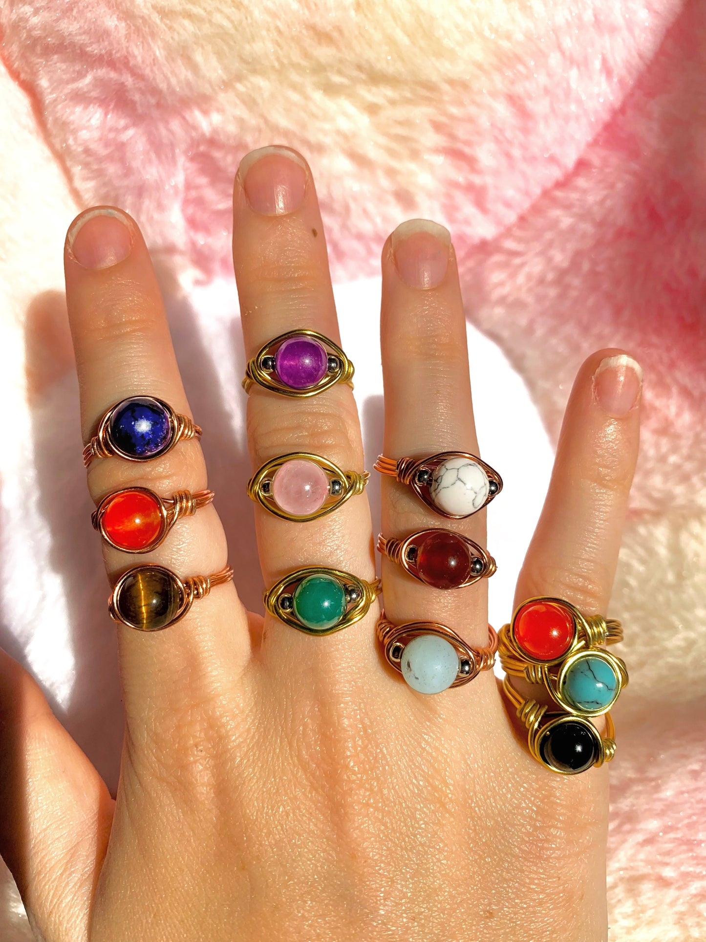 Bague Ariane pierre naturelle