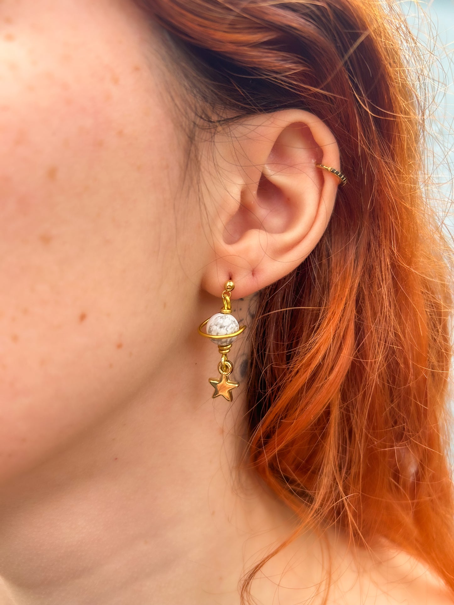 Boucles d’oreilles Saturne Personnalisables