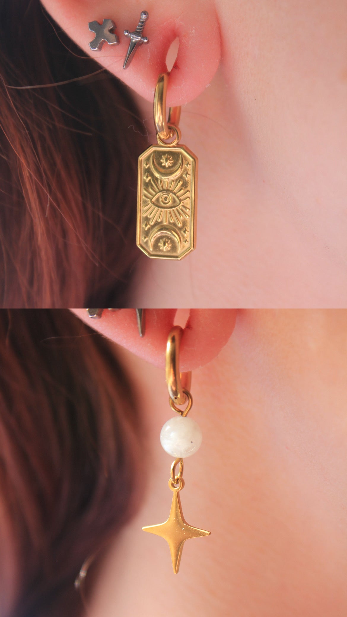 Boucles d'oreilles 2 en 1 Alice's Visions