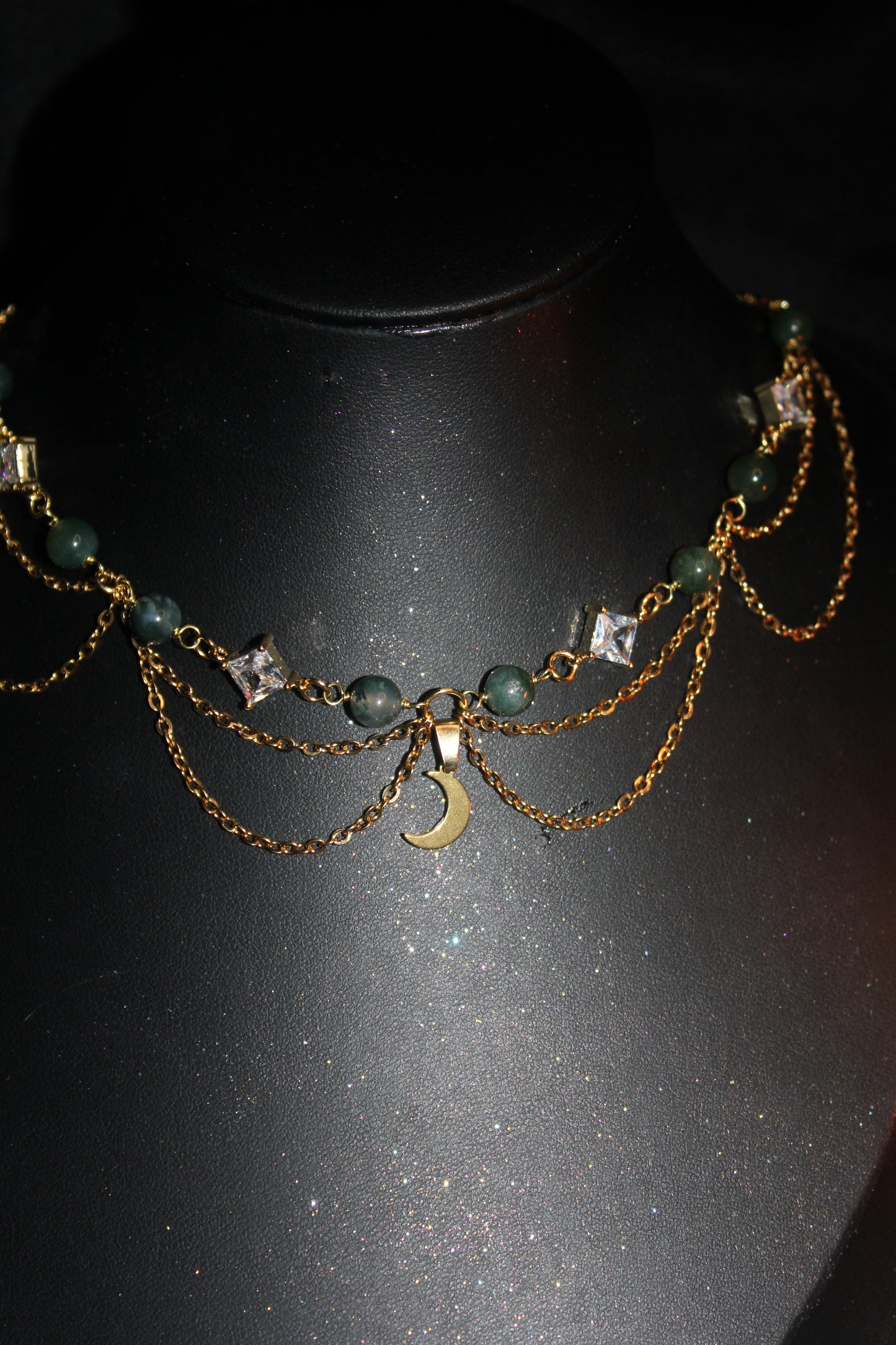 Collier Lucia pierres et zirconiums personnalisable