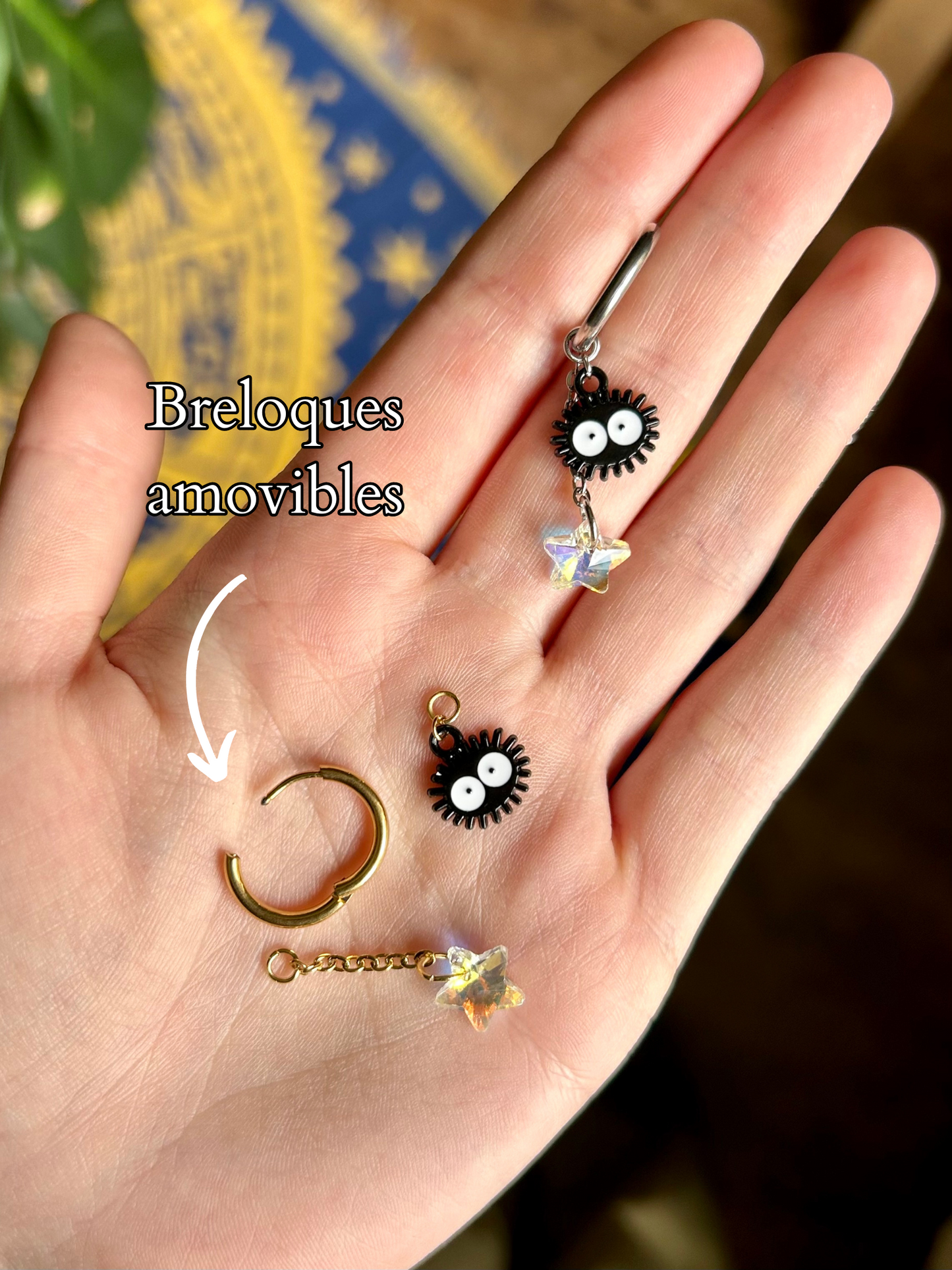 Boucles d’oreilles 4 en 1 Susuwatari