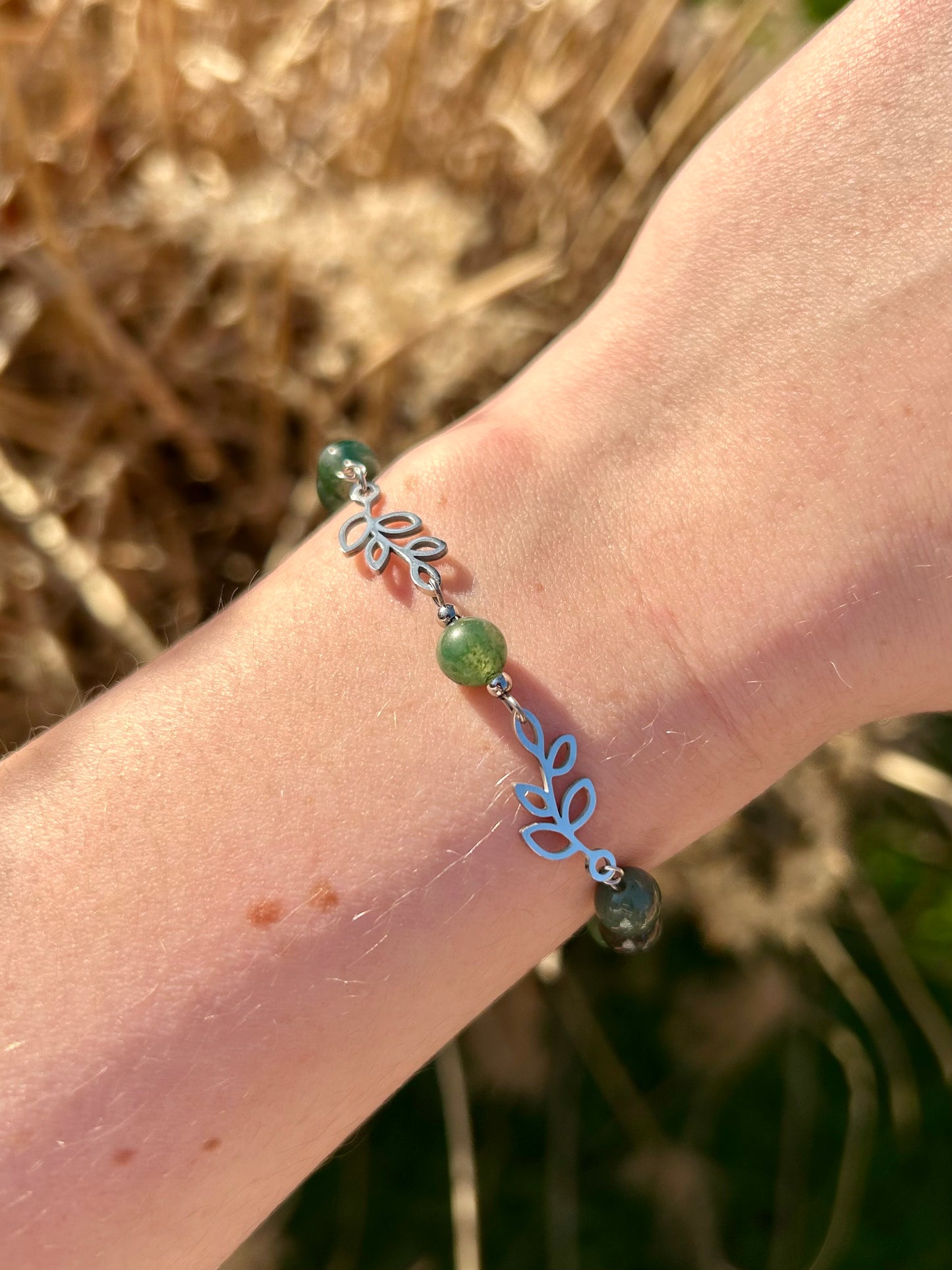 Bracelet Legolas pierres naturelles personnalisable