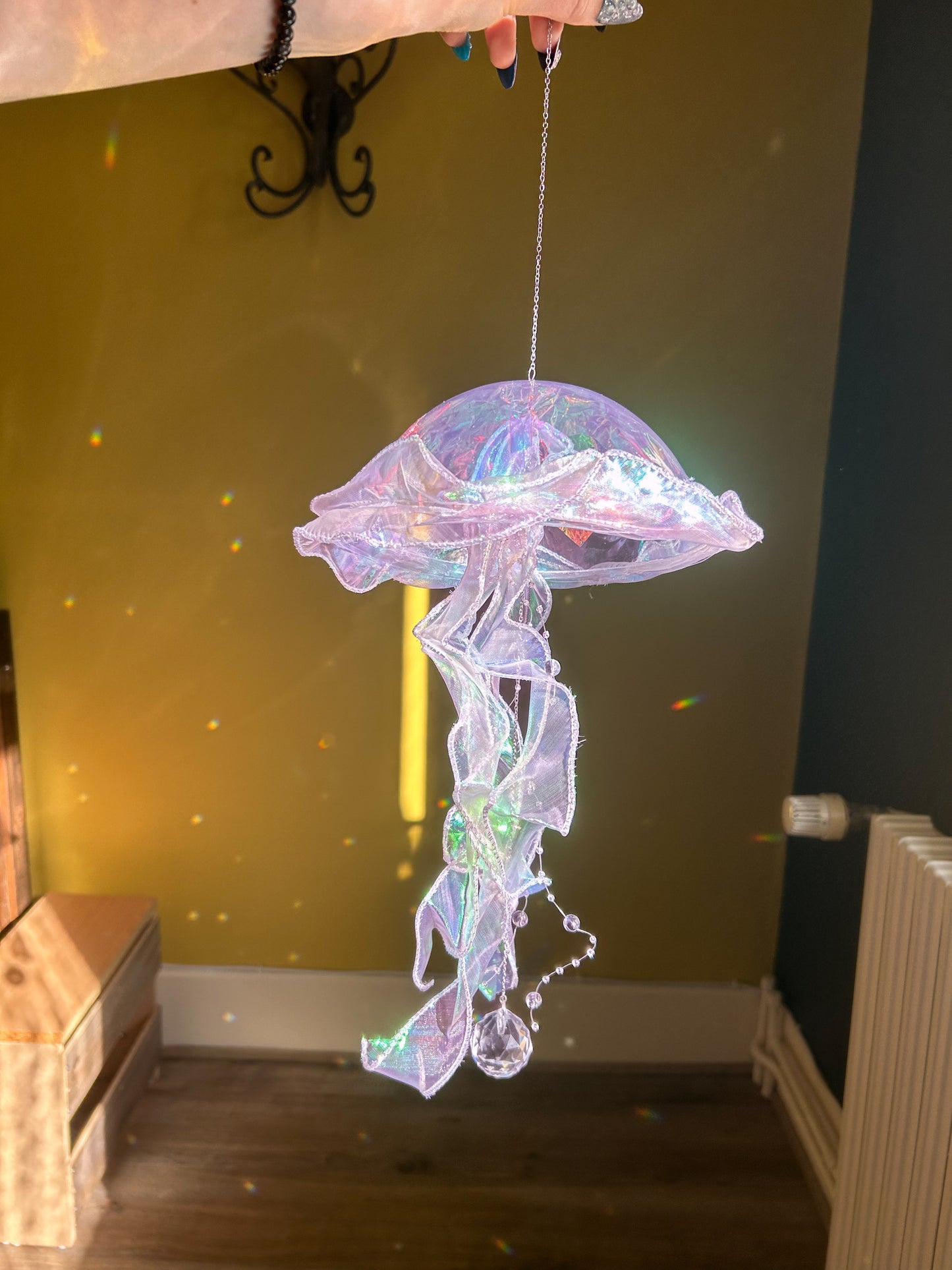 Suncatcher Méduse Violette