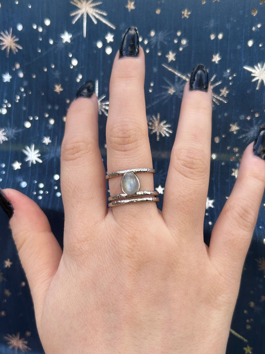 Bague Nyx Labradorite