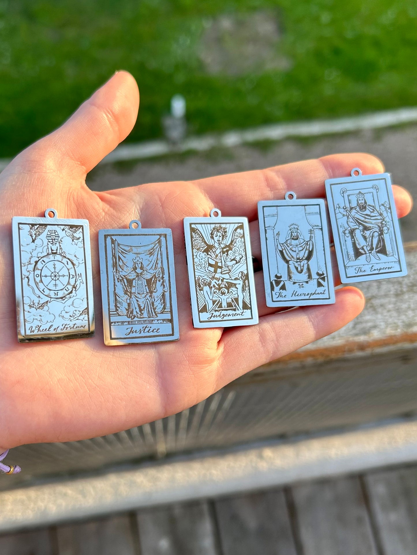 Pendentif Tarot Arcanes gravées