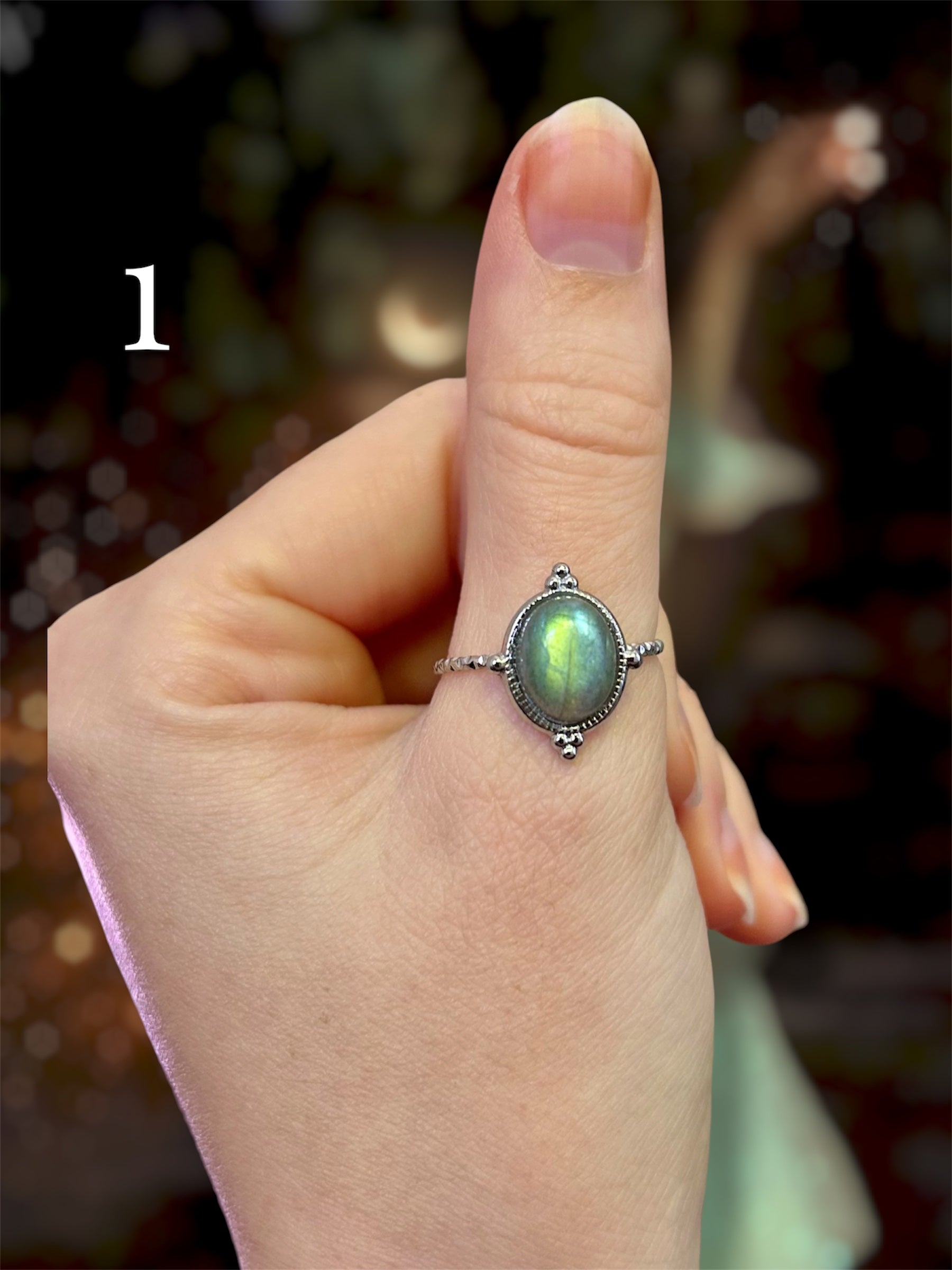 Bagues uniques Labradorites & Pierres de lune