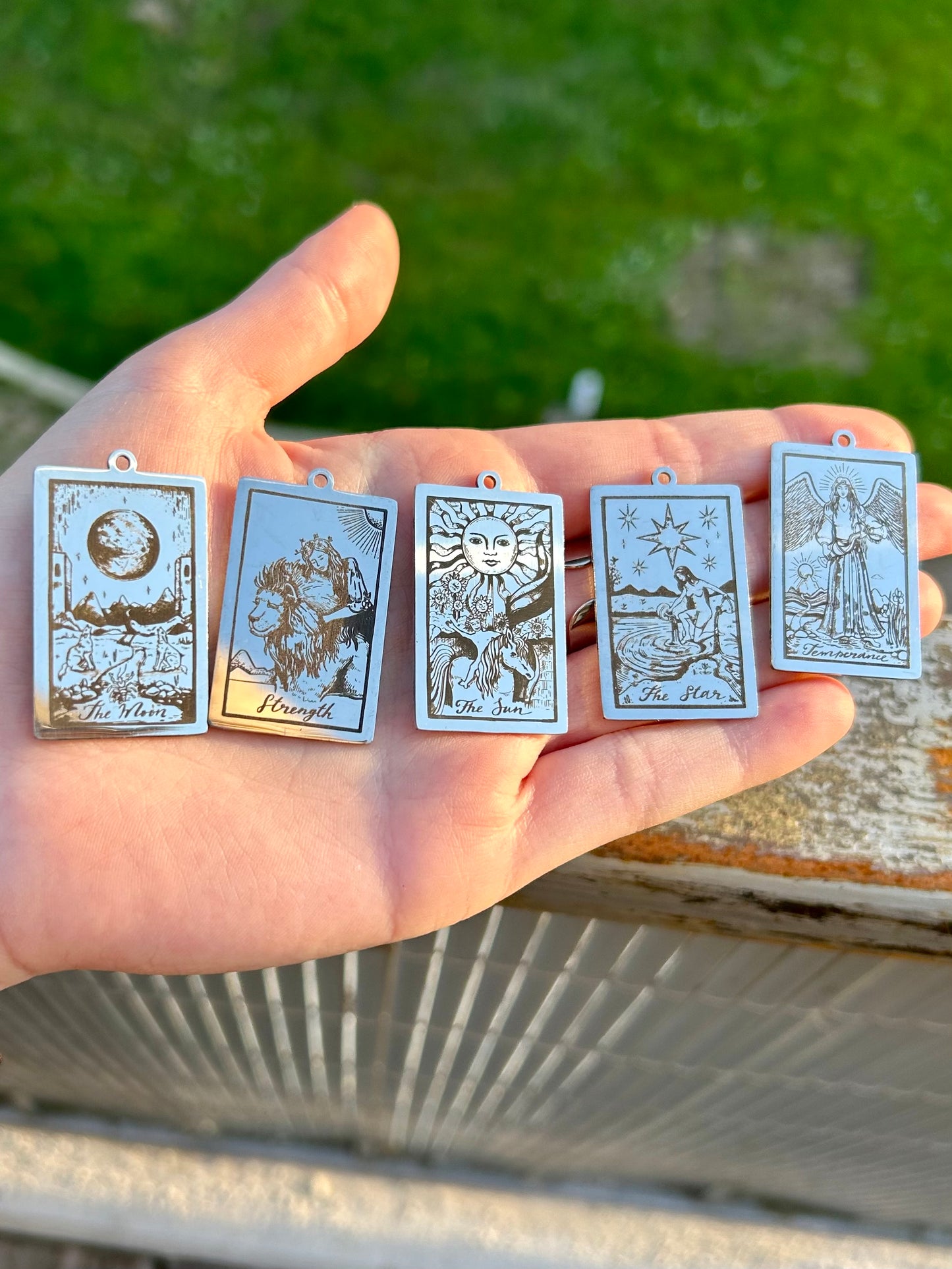 Pendentif Tarot Arcanes gravées