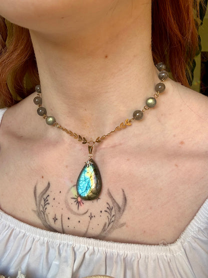 Collier Galadriel Labradorite version 4