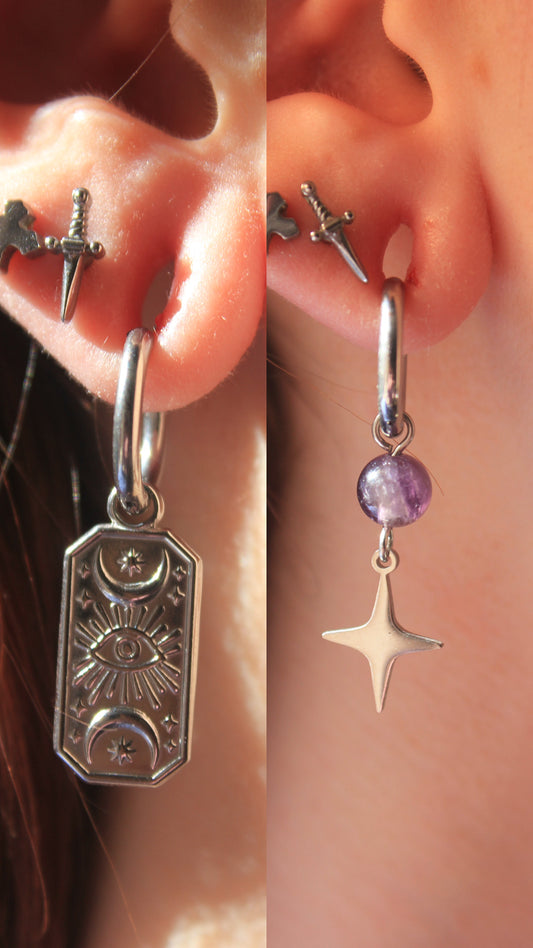 Boucles d'oreilles 2 en 1 Alice's Visions