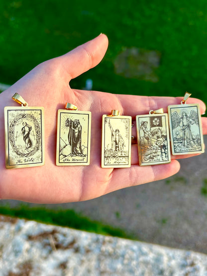 Pendentif Tarot Arcanes gravées