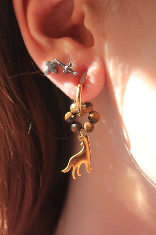 Boucles d'oreilles 2 en 1 Talismans personnalisables