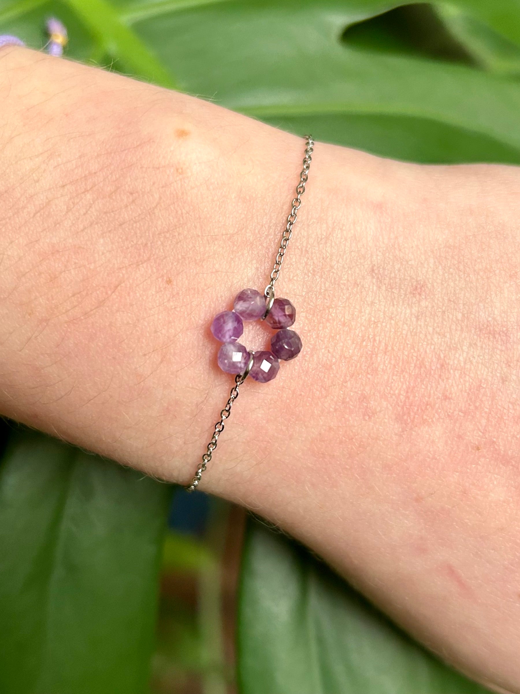 Bracelet Flora Améthyste AAA
