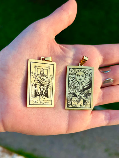 Pendentif Tarot Arcanes gravées