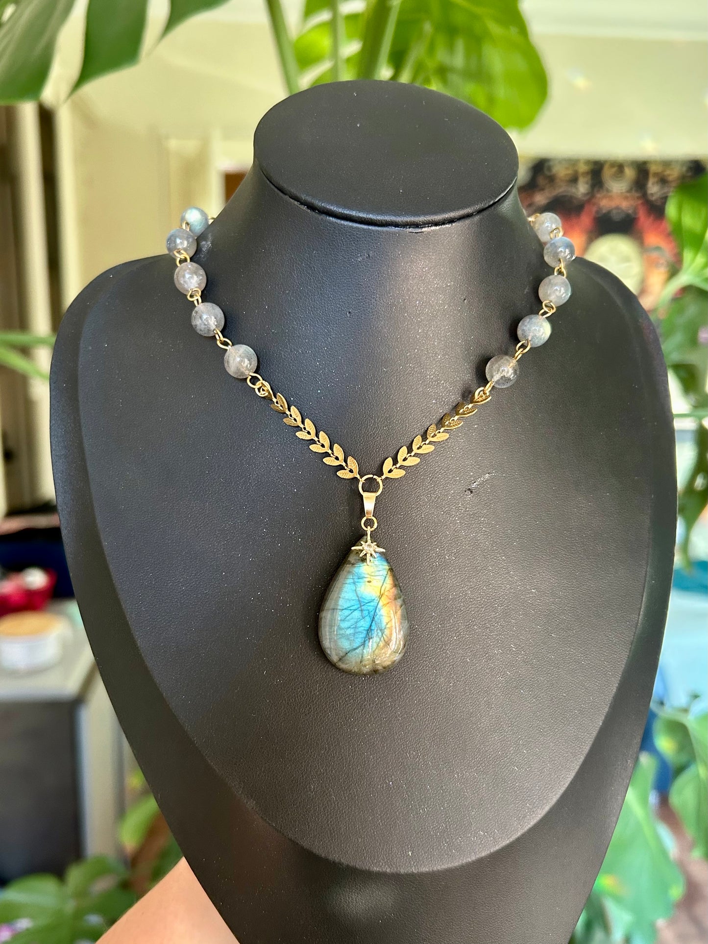 Collier Galadriel Labradorite version 4