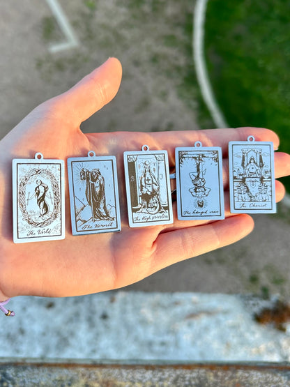 Pendentif Tarot Arcanes gravées