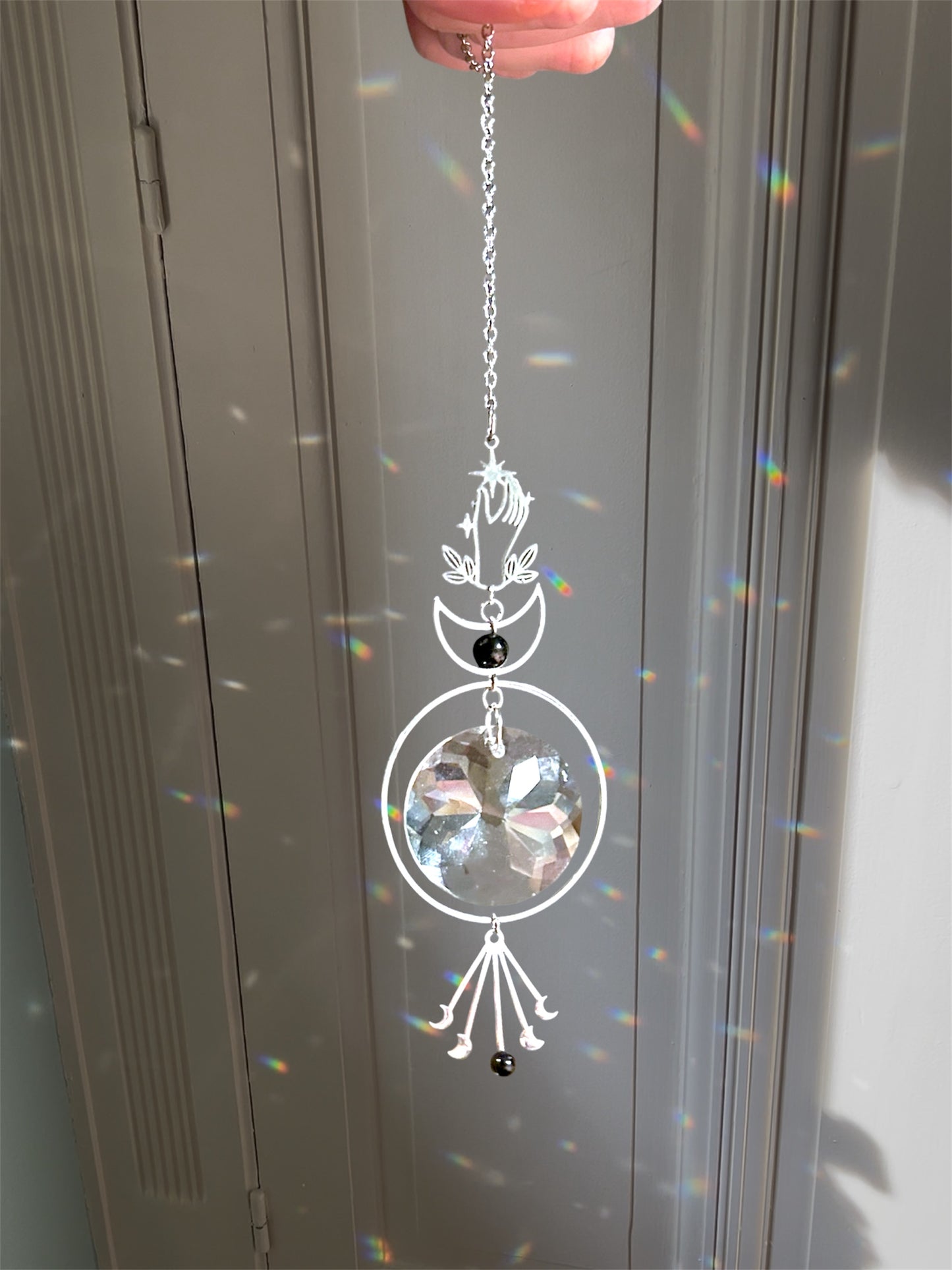 Coffret Luna suncatcher & chaine de voiture+ventouse