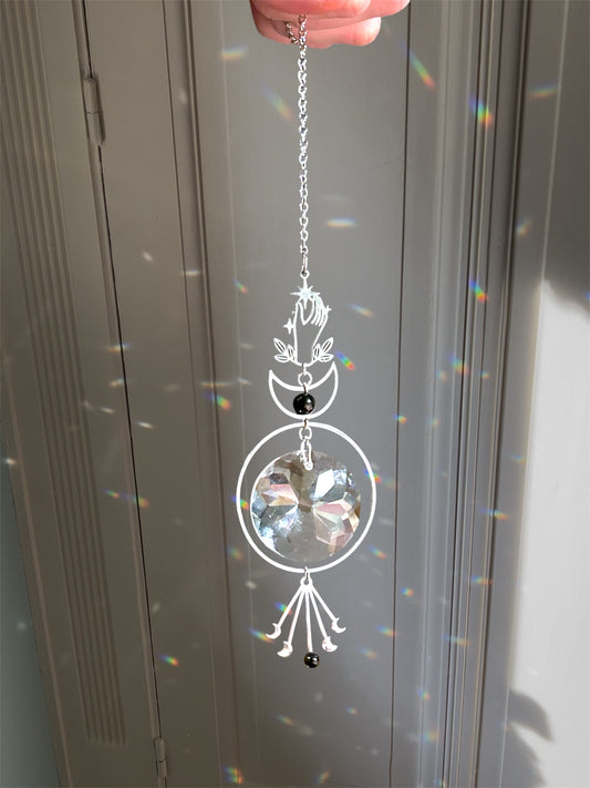 Coffret Luna suncatcher & chaine de voiture+ventouse