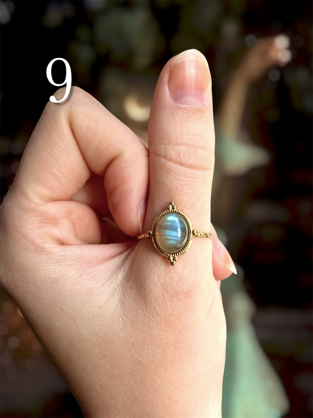 Bagues uniques Labradorites & Pierres de lune