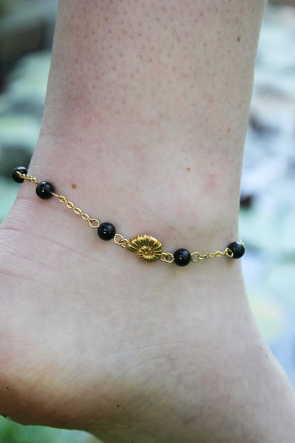 Bracelet de cheville Écume d’Ondine simple