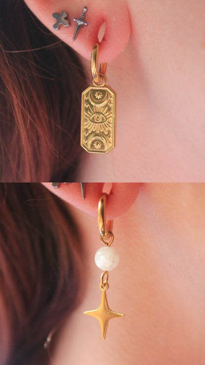 Boucles d'oreilles 2 en 1 Alice's Visions