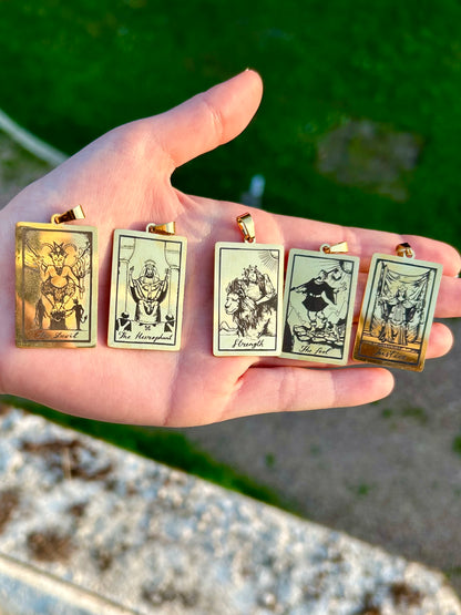 Pendentif Tarot Arcanes gravées