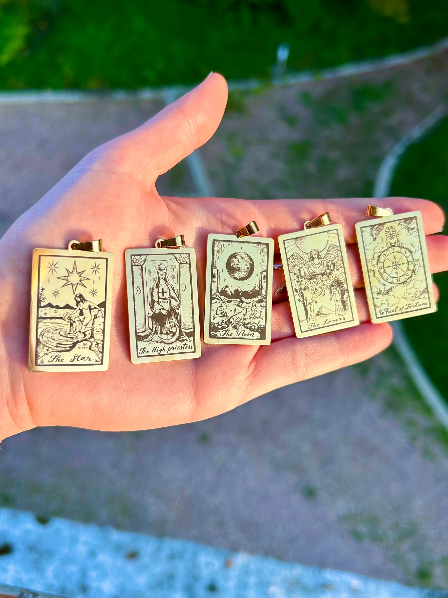 Pendentif Tarot Arcanes gravées