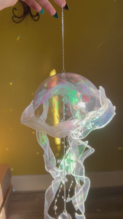 Suncatcher Méduse Blanche