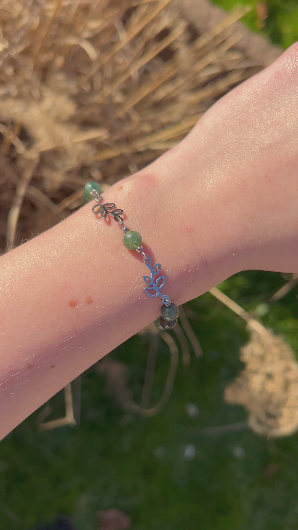 Bracelet Legolas pierres naturelles personnalisable
