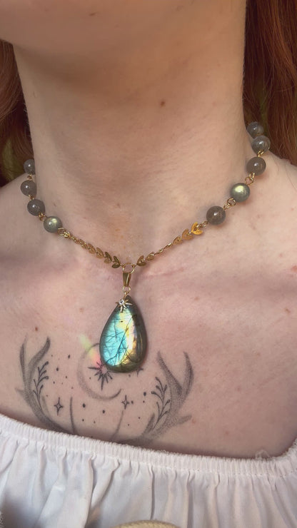 Collier Galadriel Labradorite version 4