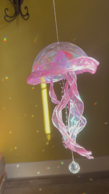 Suncatcher Méduse Rose