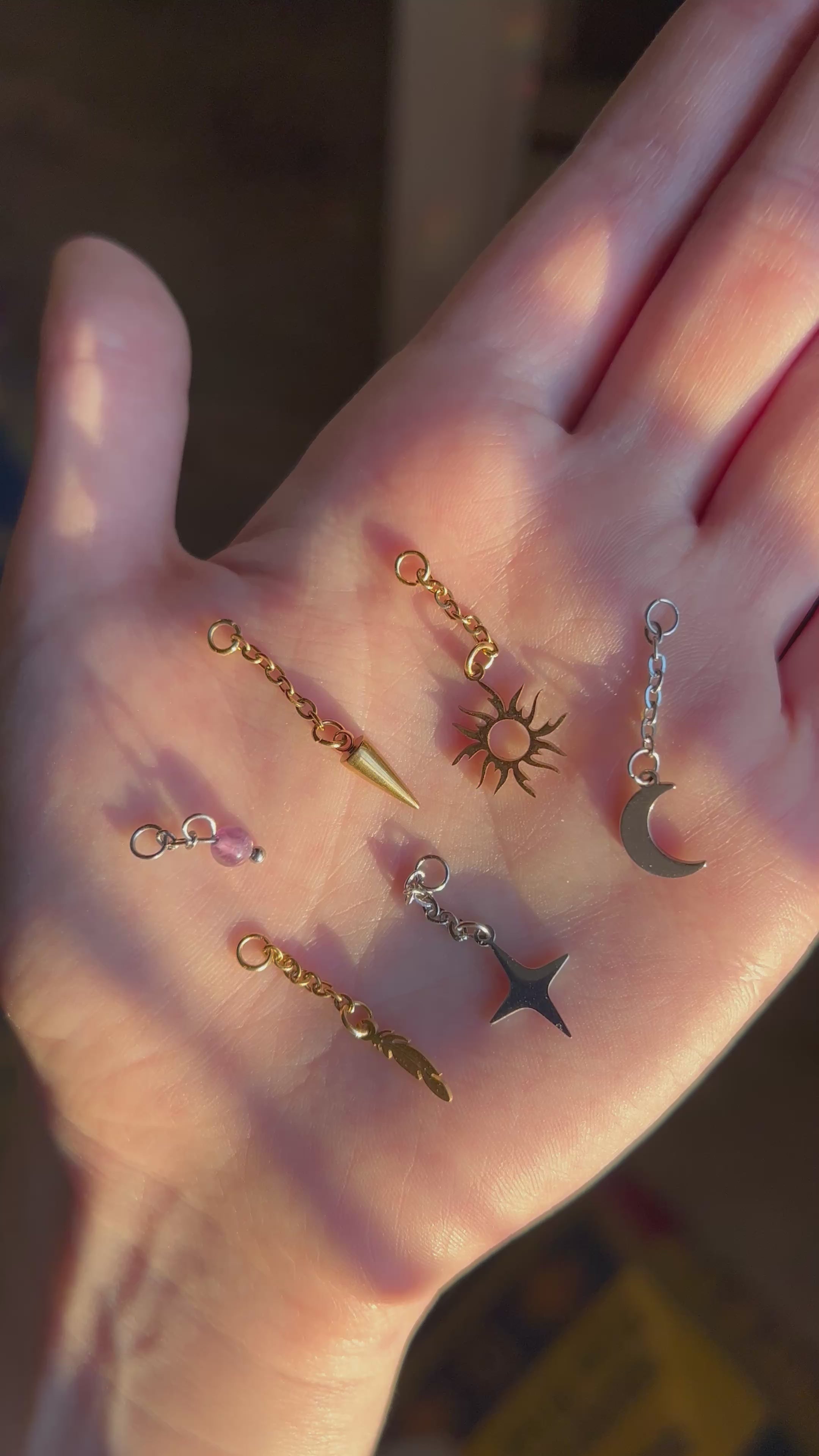 Breloque au choix pour puces ou boucles d’oreilles